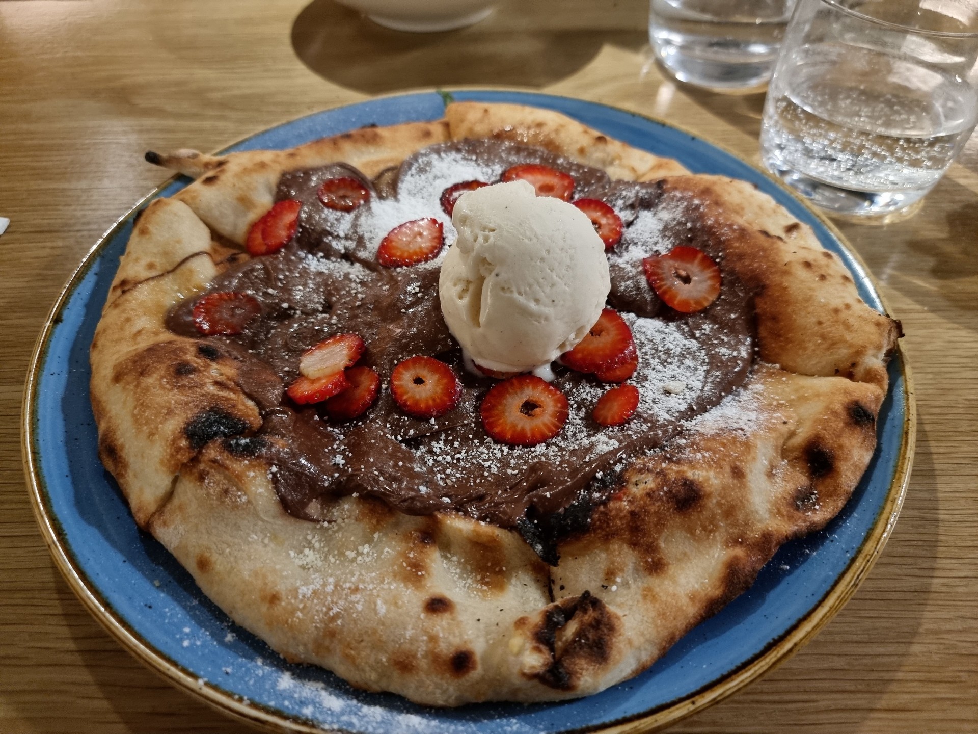 Nutella Chocolate Covered Pizza Dessert